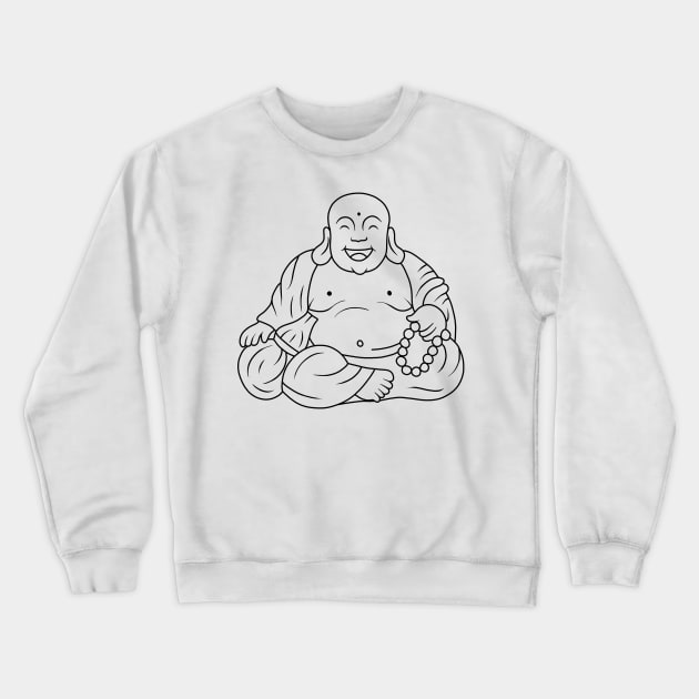 Fat Buddha Crewneck Sweatshirt by valentinahramov